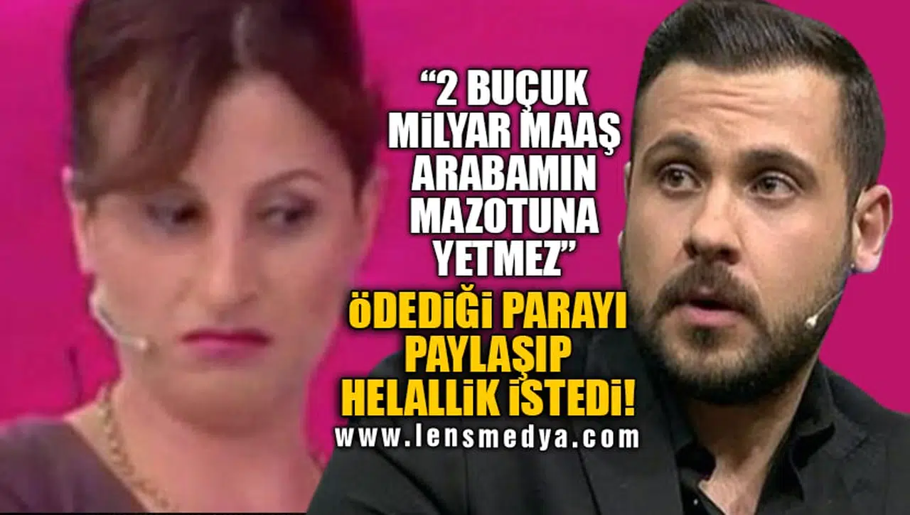 ÖDEDİĞİ PARAYI PAYLAŞIP HELALLİK İSTEDİ!