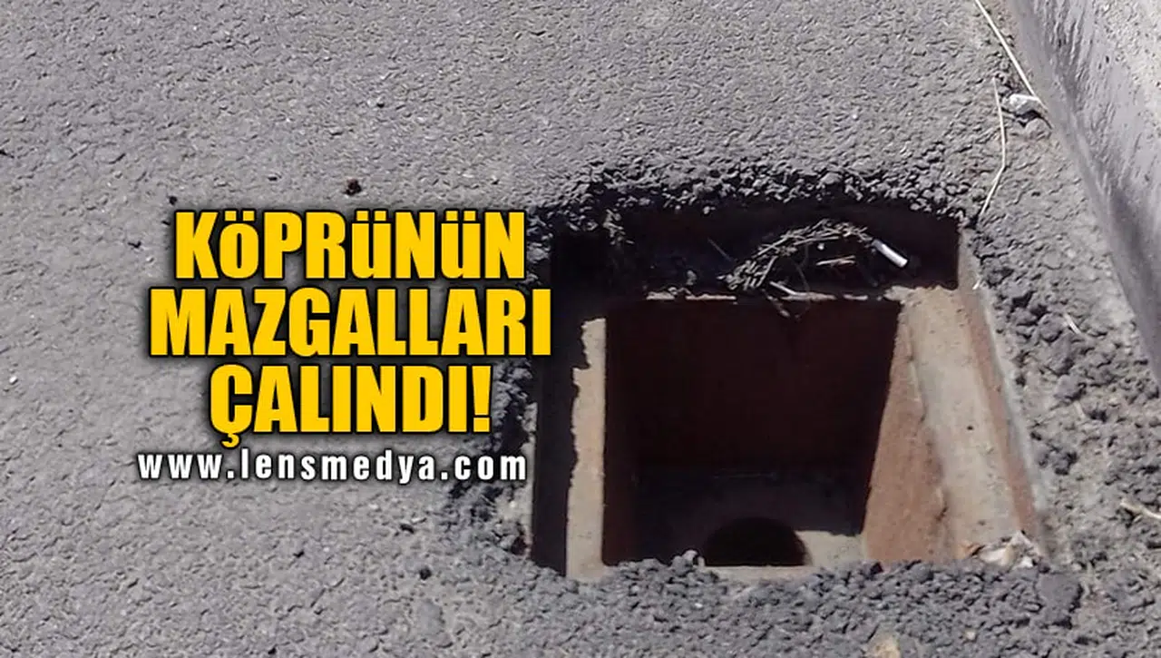 KÖPRÜNÜN MAZGALLARI ÇALINDI!