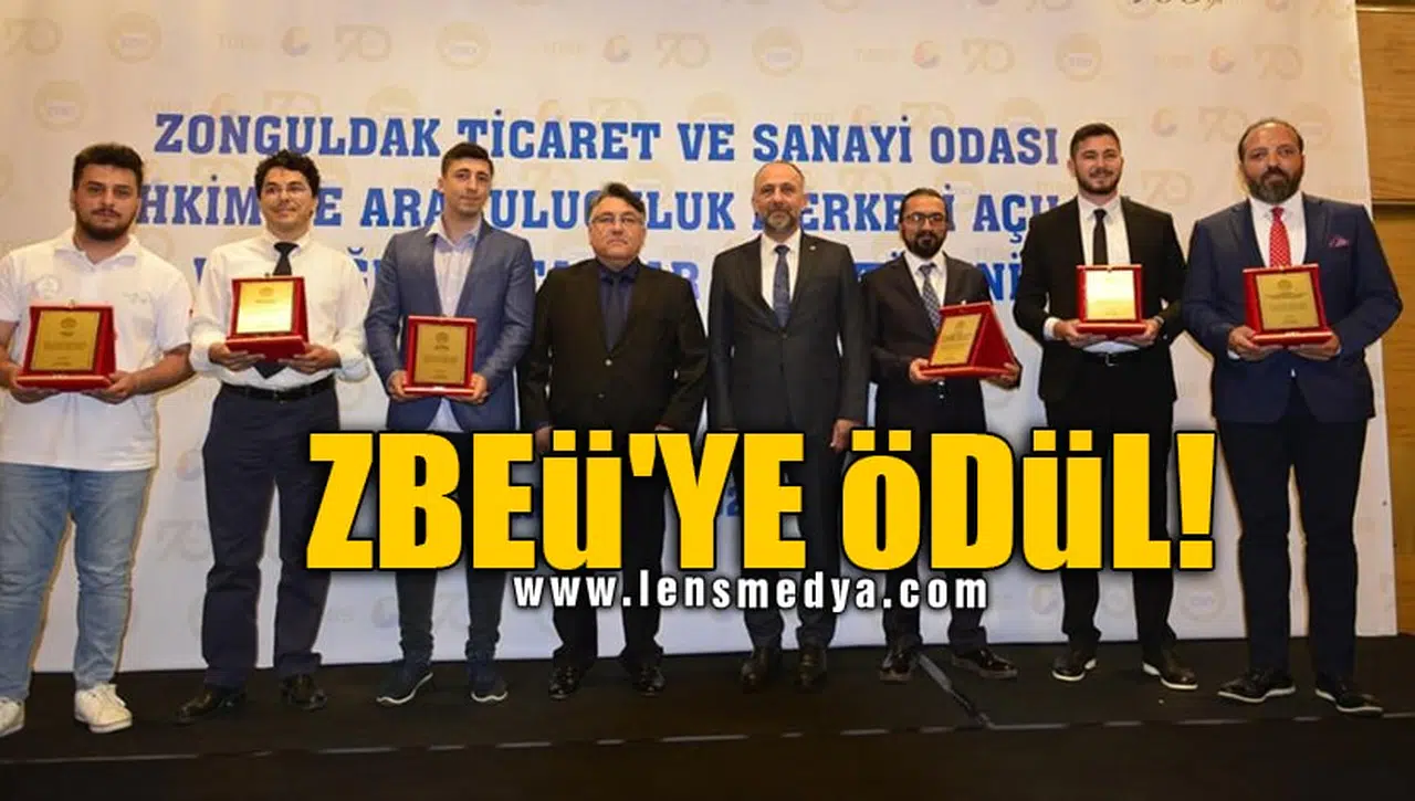 ZBEÜ'YE ÖDÜL!