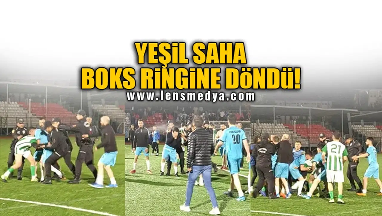 YEŞİL SAHA BOKS RİNGİNE DÖNDÜ!
