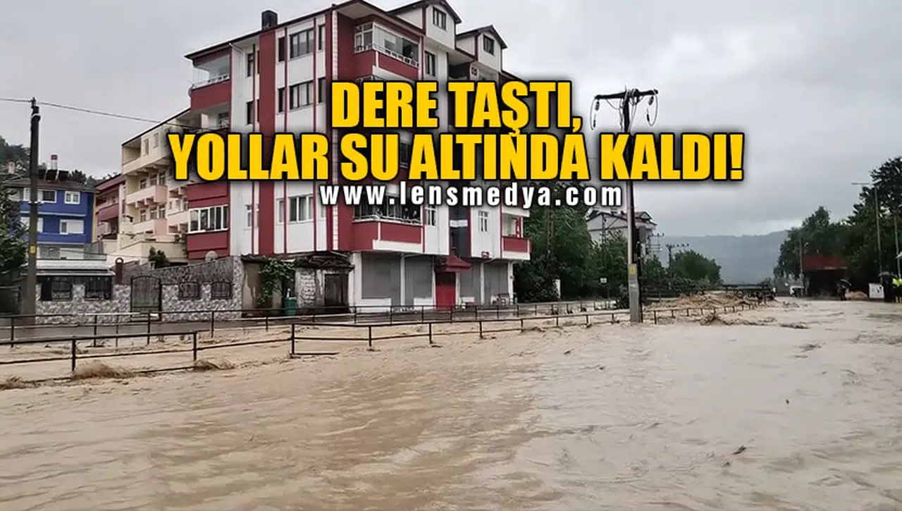 DERE TAŞTI, YOLLAR SU ALTINDA KALDI!