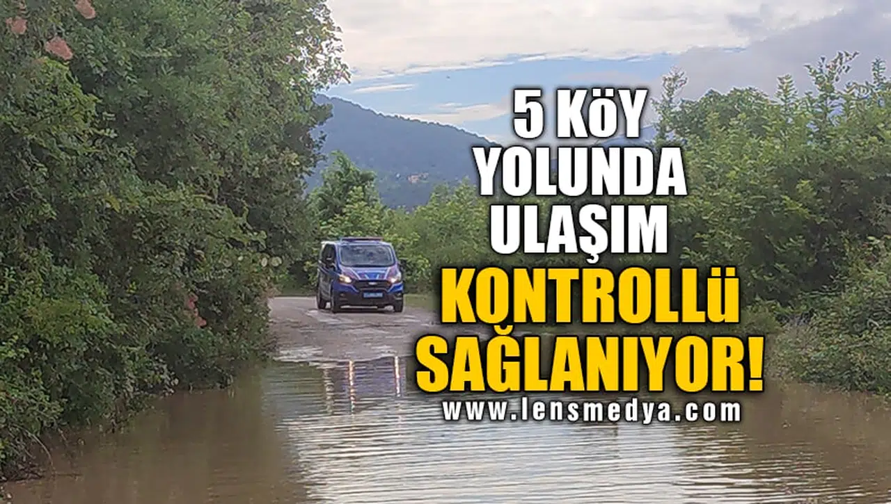 5 KÖY YOLUNDA ULAŞIM KONTROLLÜ SAĞLANIYOR!