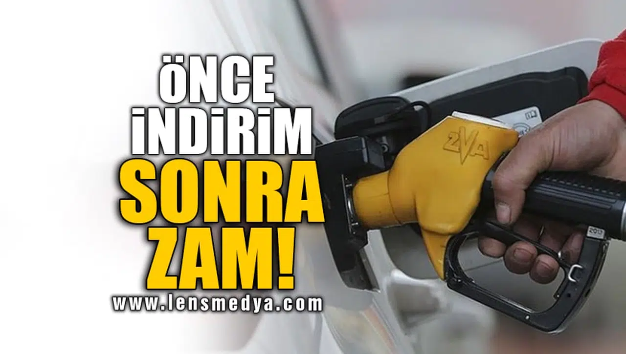 ÖNCE İNDİRİM SONRA ZAM!