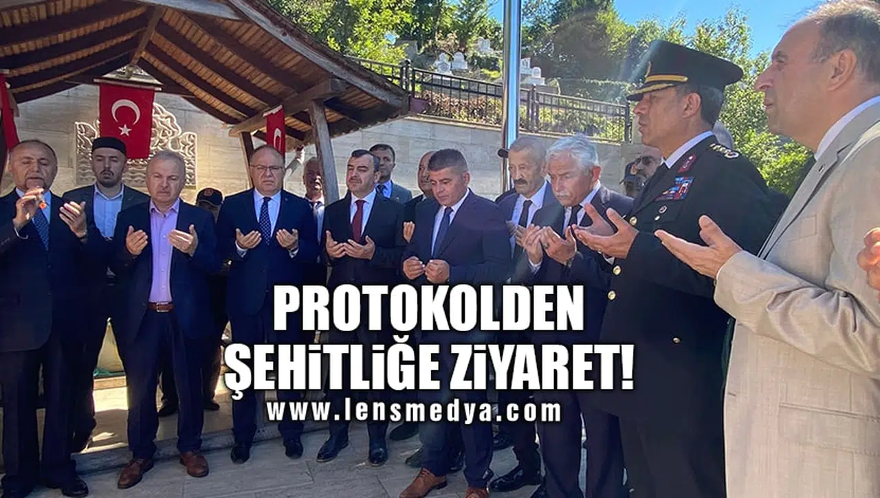 PROTOKOLDEN ŞEHİTLİĞE ZİYARET!