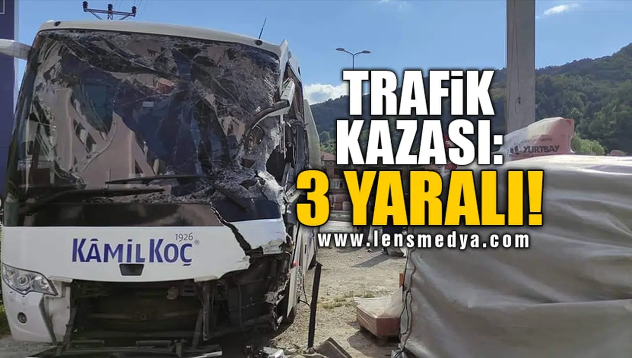 TRAFİK KAZASI: 3 YARALI!