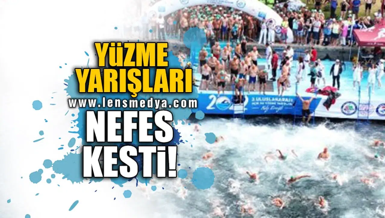 YÜZME YARIŞLARI NEFES KESTİ!