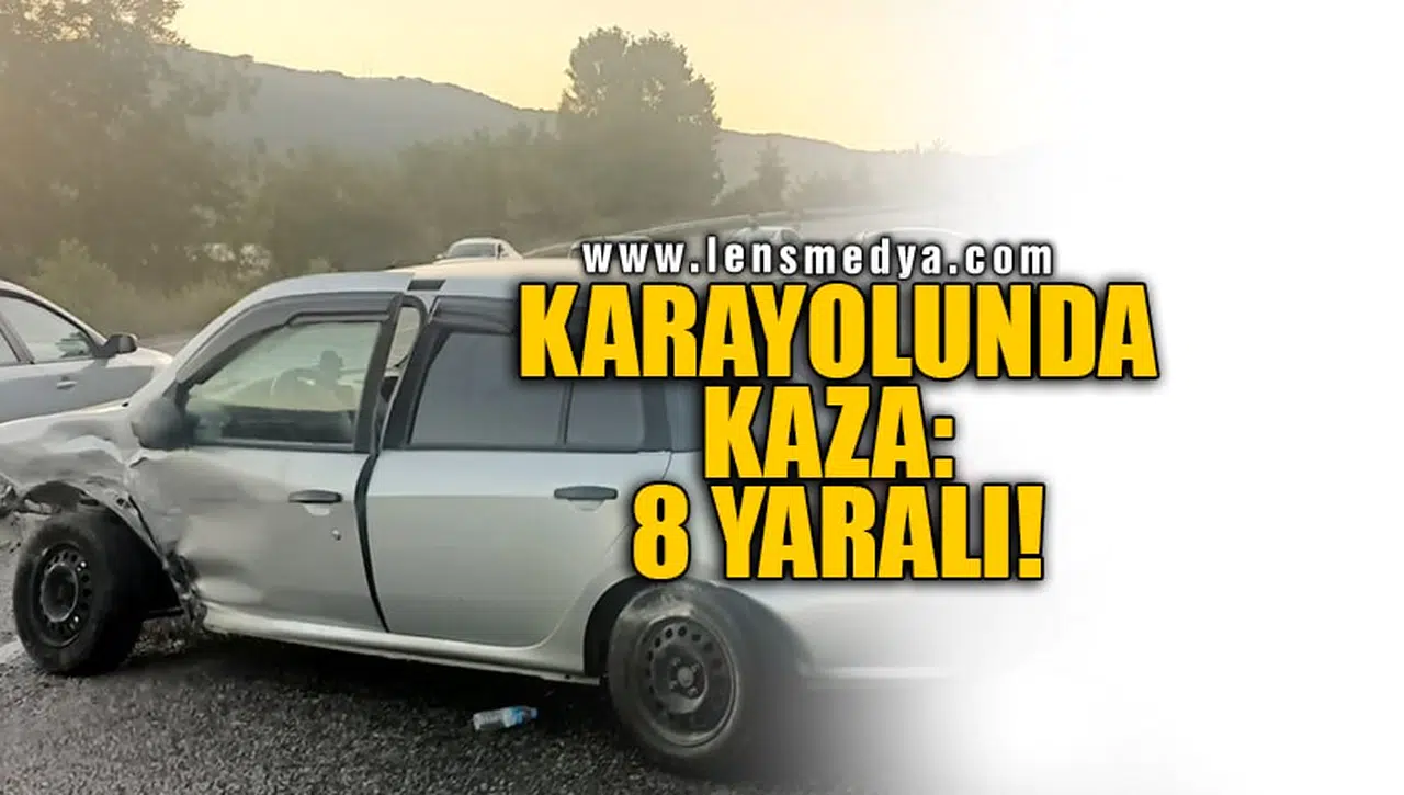 KARAYOLUNDA KAZA: 8 YARALI!