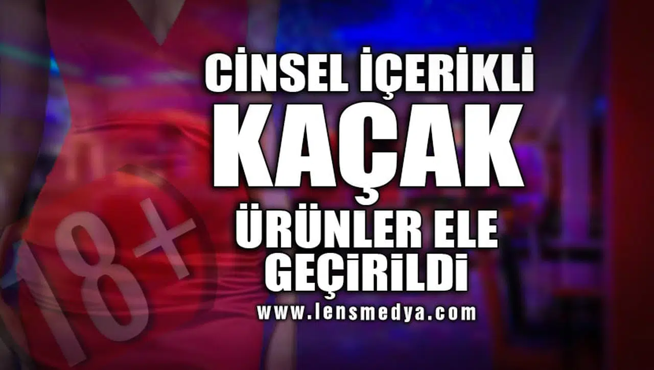 CİNSEL İÇERİKLİ KAÇAK ÜRÜNLER ELE GEÇİRİLDİ!