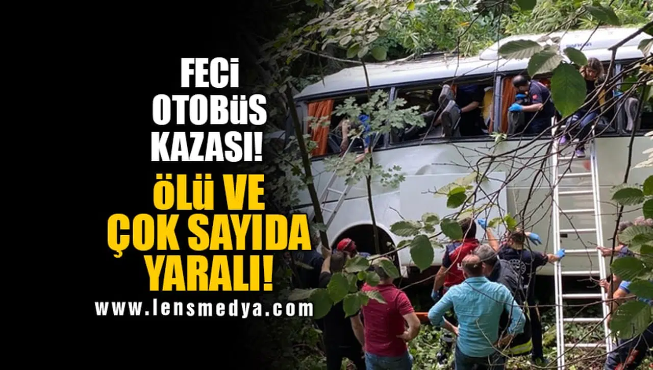 FECİ OTOBÜS KAZASI! ÖLÜ VE ÇOK SAYIDA YARALI!
