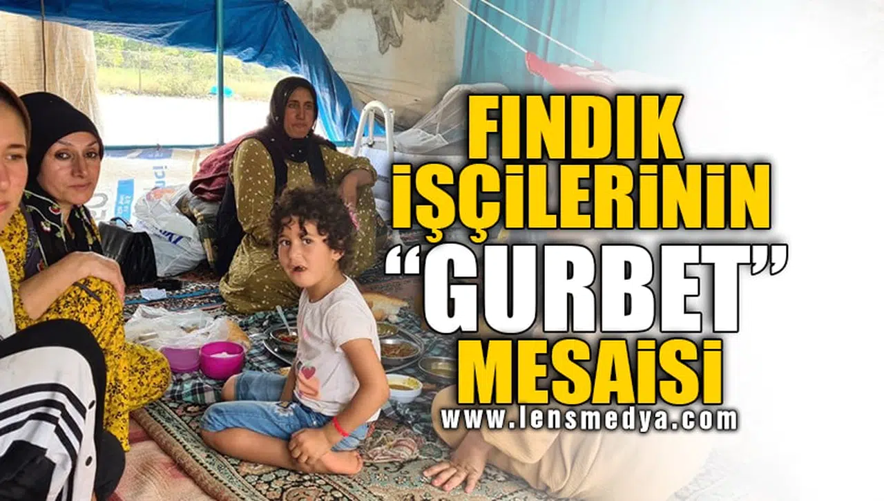 FINDIK İŞÇİLERİNİN "GURBET" MESAİSİ