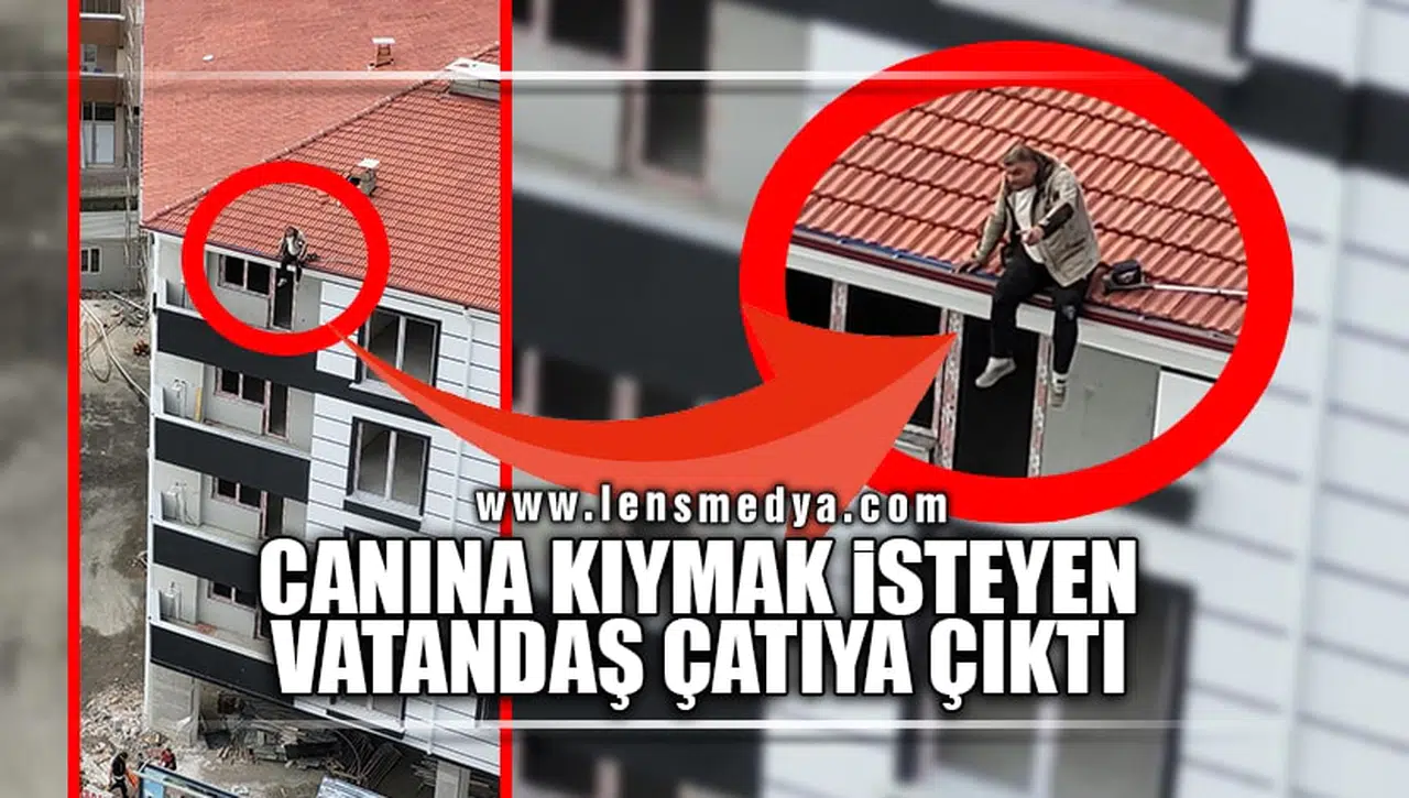 CANINA KIYMAK İSTEYEN VATANDAŞ ÇATIYA ÇIKTI!