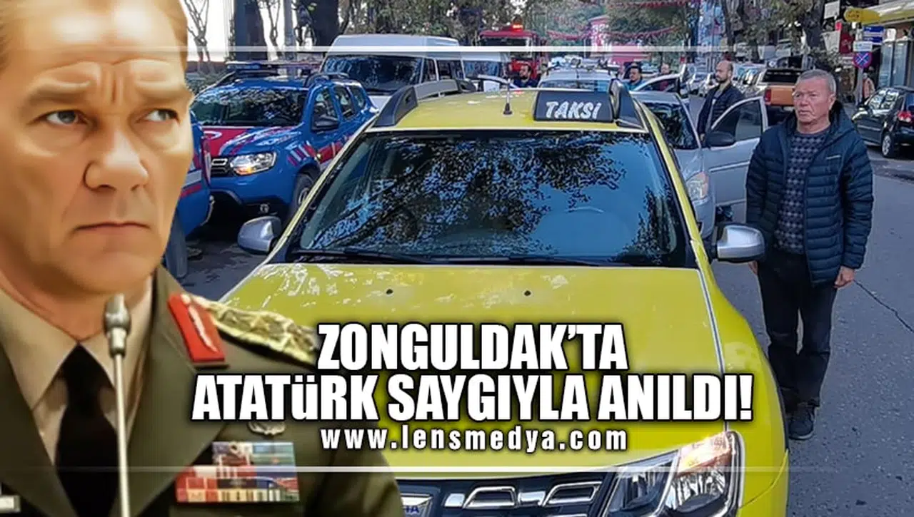 ATATÜRK SAYGIYLA ANILDI...