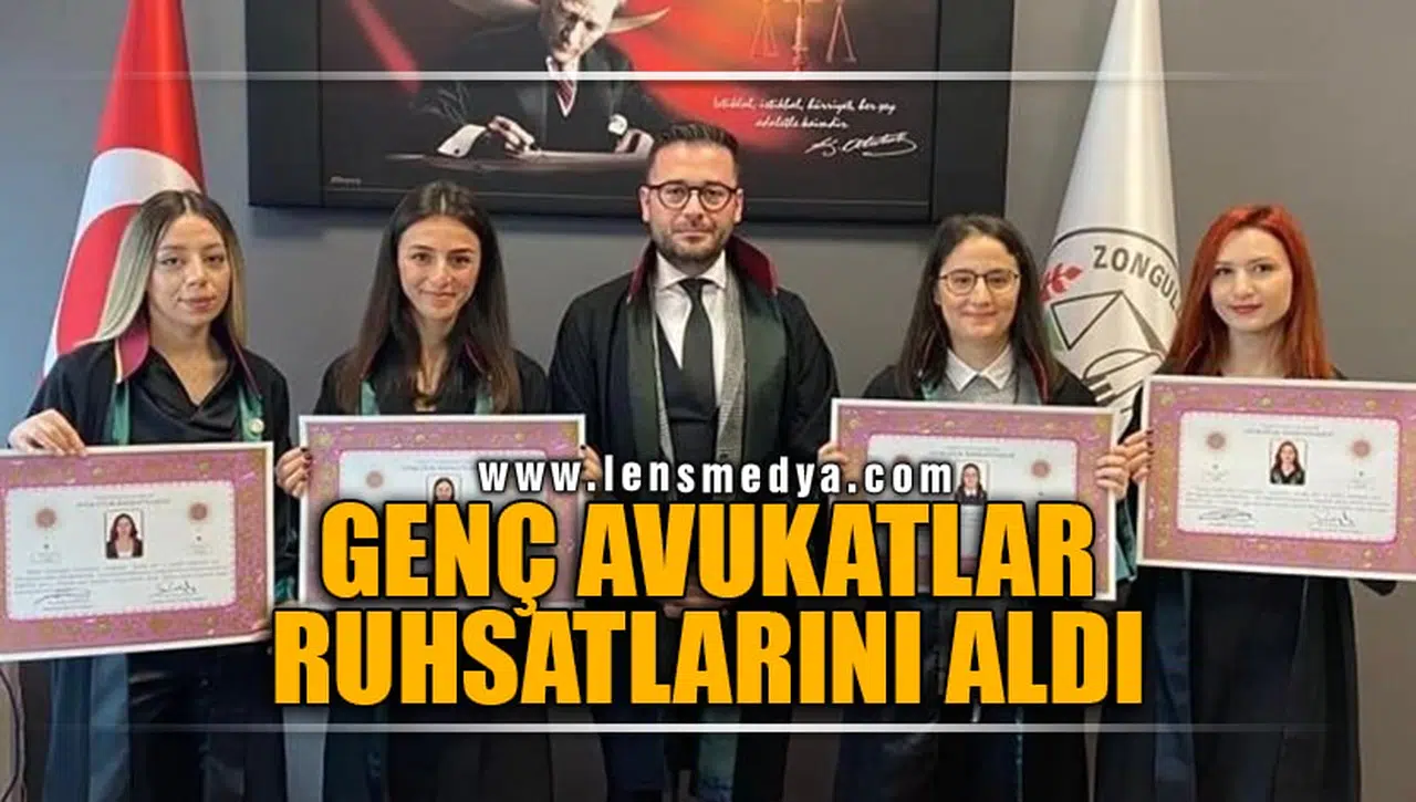 GENÇ AVUKATLAR RUHSATLARINI ALDI!