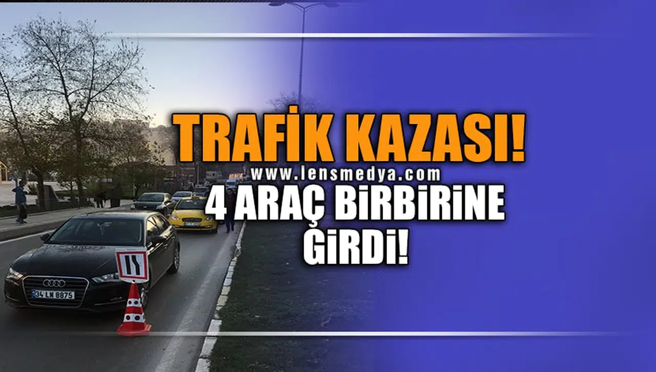 TRAFİK KAZASI KORKUTTU!