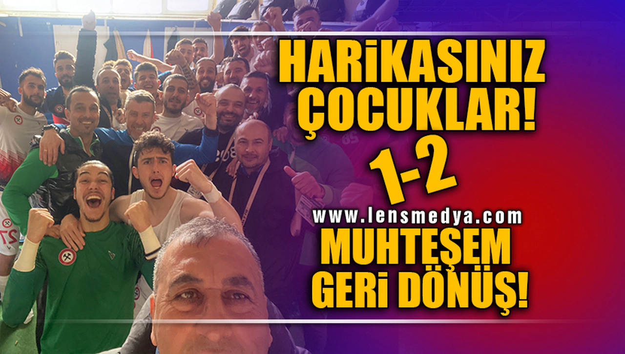 ZONGULDAK KÖMÜRSPOR'DAN MUHTEŞEM GERİ DÖNÜŞ!