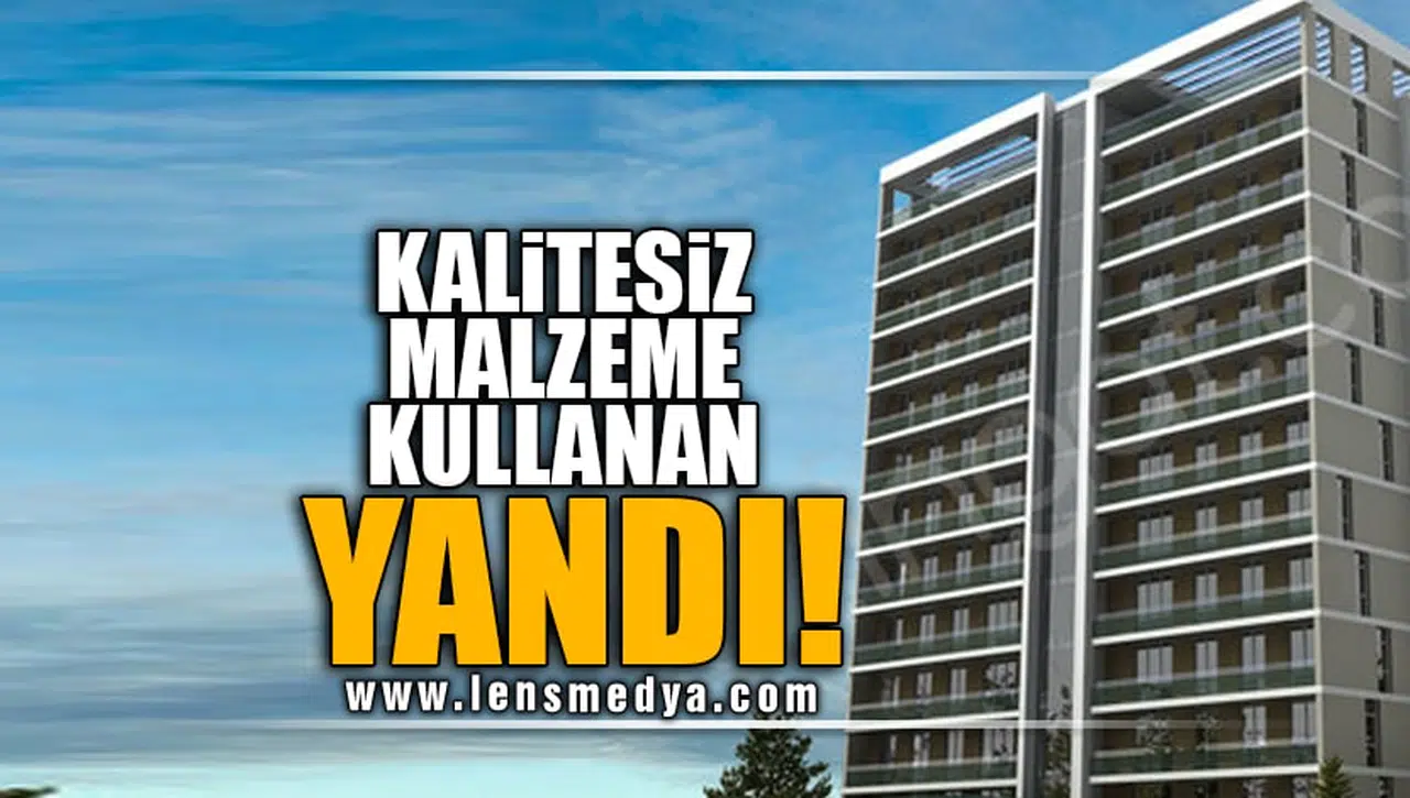 KALİTESİZ MALZEME KULLANAN YANDI!