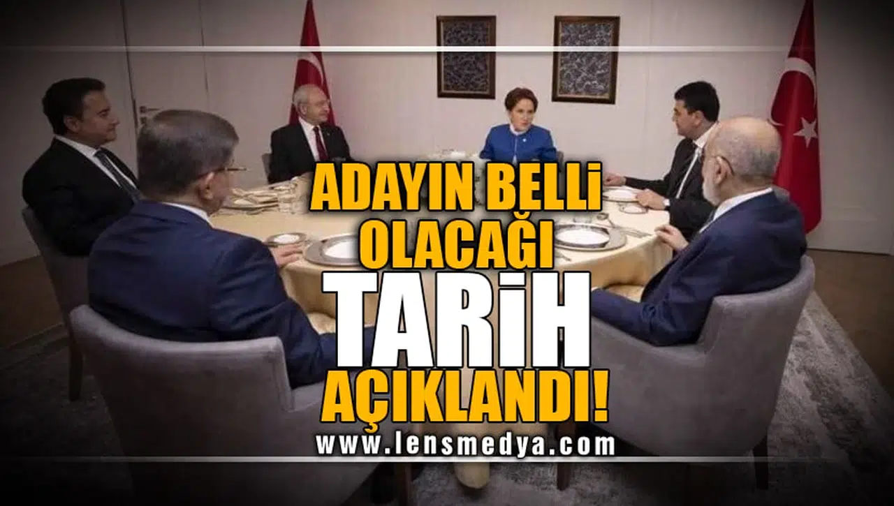 MİLLET İTTİFAKI'NIN ADAYININ BELLİ OLACAĞI TARİH AÇIKLANDI!