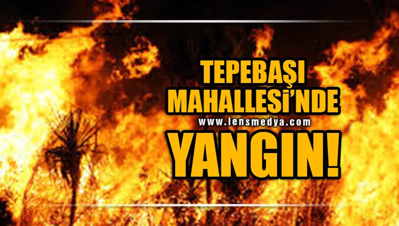 TEPEBAŞI MAHALLESİ'NDE YANGIN!