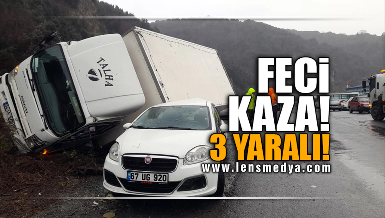FECİ KAZA! 3 YARALI!