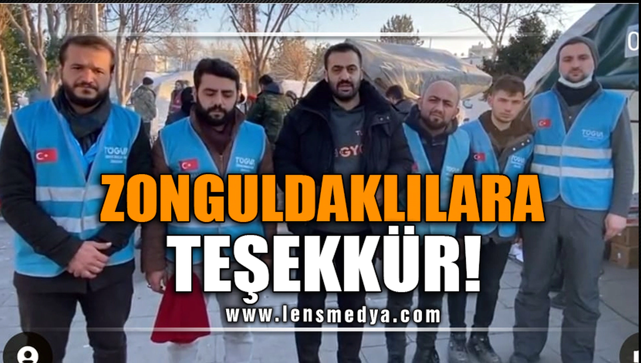 ZONGULDAKLILARA TEŞEKKÜR!