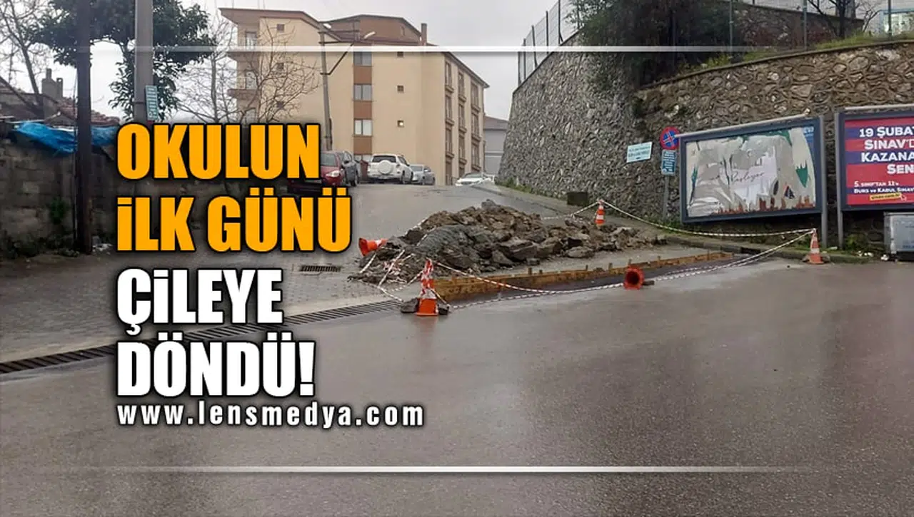 OKULUN İLK GÜNÜ ÇİLEYE DÖNDÜ!