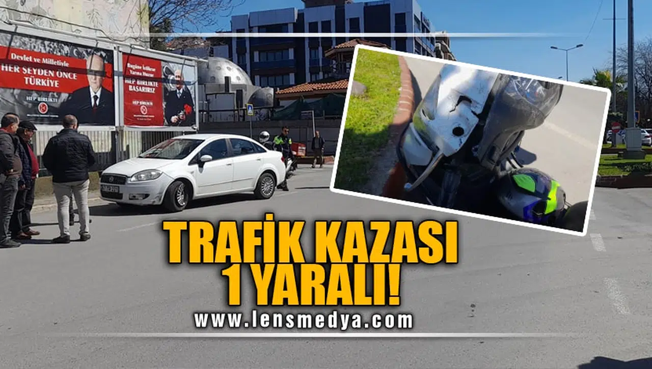 TRAFİK KAZASI: 1 YARALI!