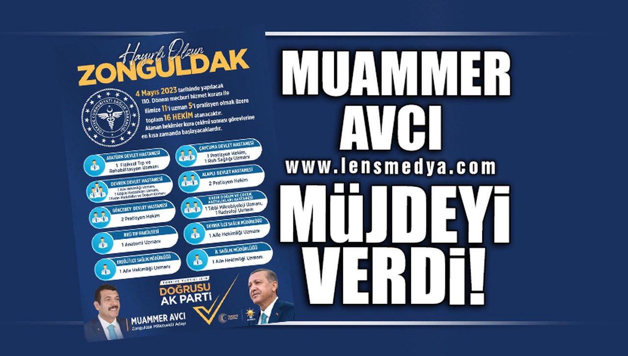 MUAMMER AVCI MÜJDEYİ VERDİ!