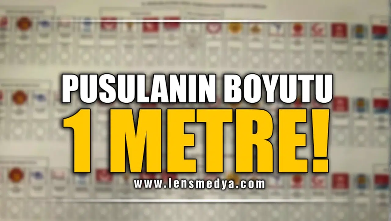 PUSULANIN BOYUTU 1 METRE!