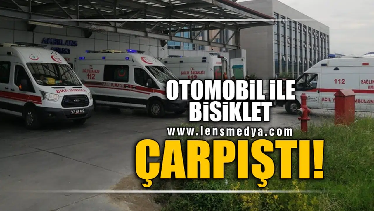OTOMOBİL İLE BİSİKLET ÇARPIŞTI