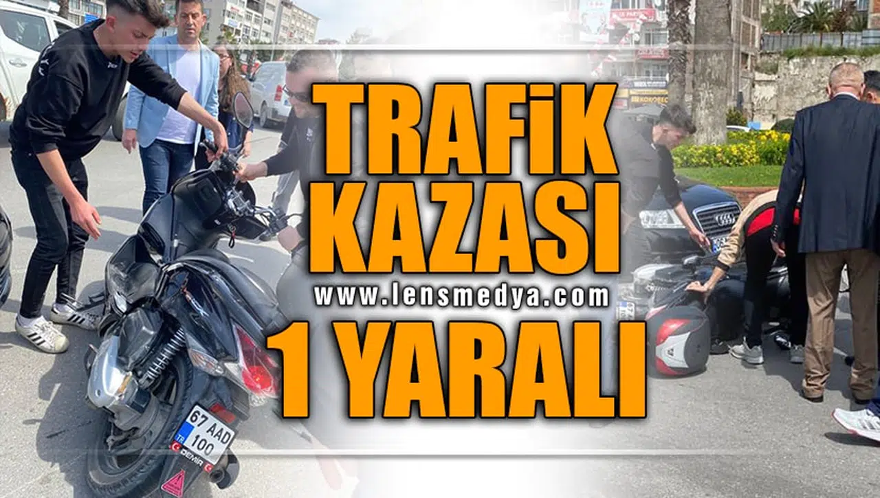 TRAFİK KAZASI 1 YARALI!