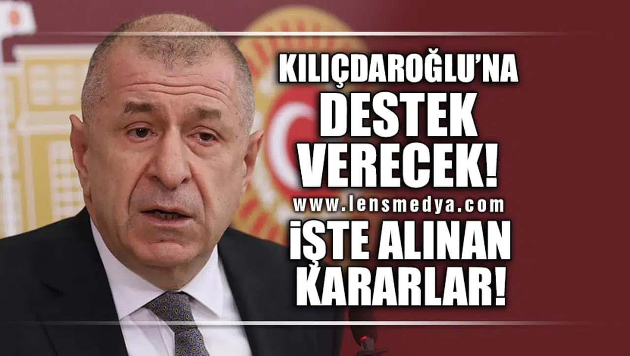 ÖZDAĞ KILIÇDAROĞLU'NA DESTEK VERECEK!