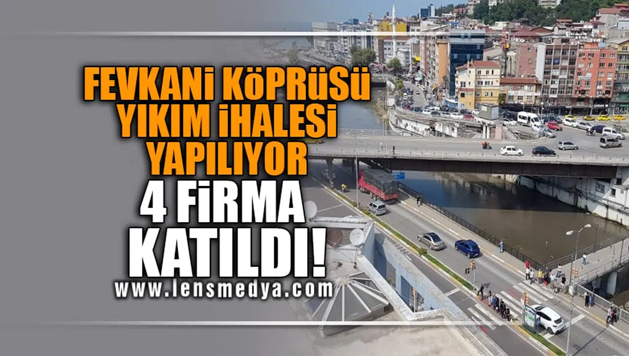 FEVKANİ KÖPRÜSÜ YIKIM İHALESİ YAPILIYOAR... 4 FİRMA KATILDI!