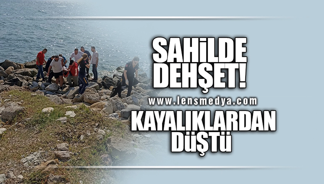 KAYALIKLARDAN DENİZE DÜŞTÜ!