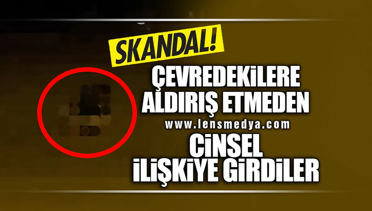 ÇEVREDEKİLERE ALDIRIŞ ETMEDEN CİNSEL İLİŞKİYE GİRDİLER!