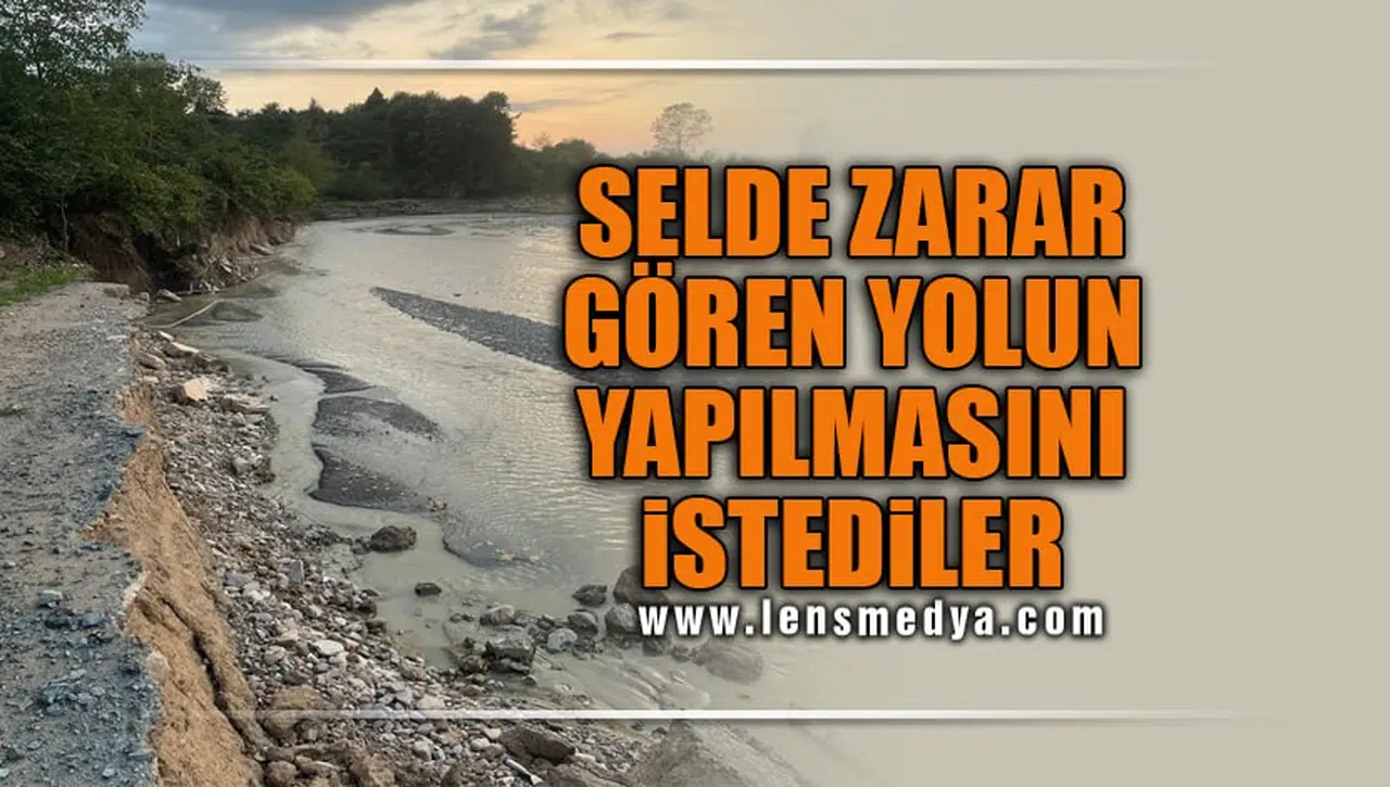 SELDE ZARAR GÖREN YOLUN YAPILMASINI İSTEDİLER