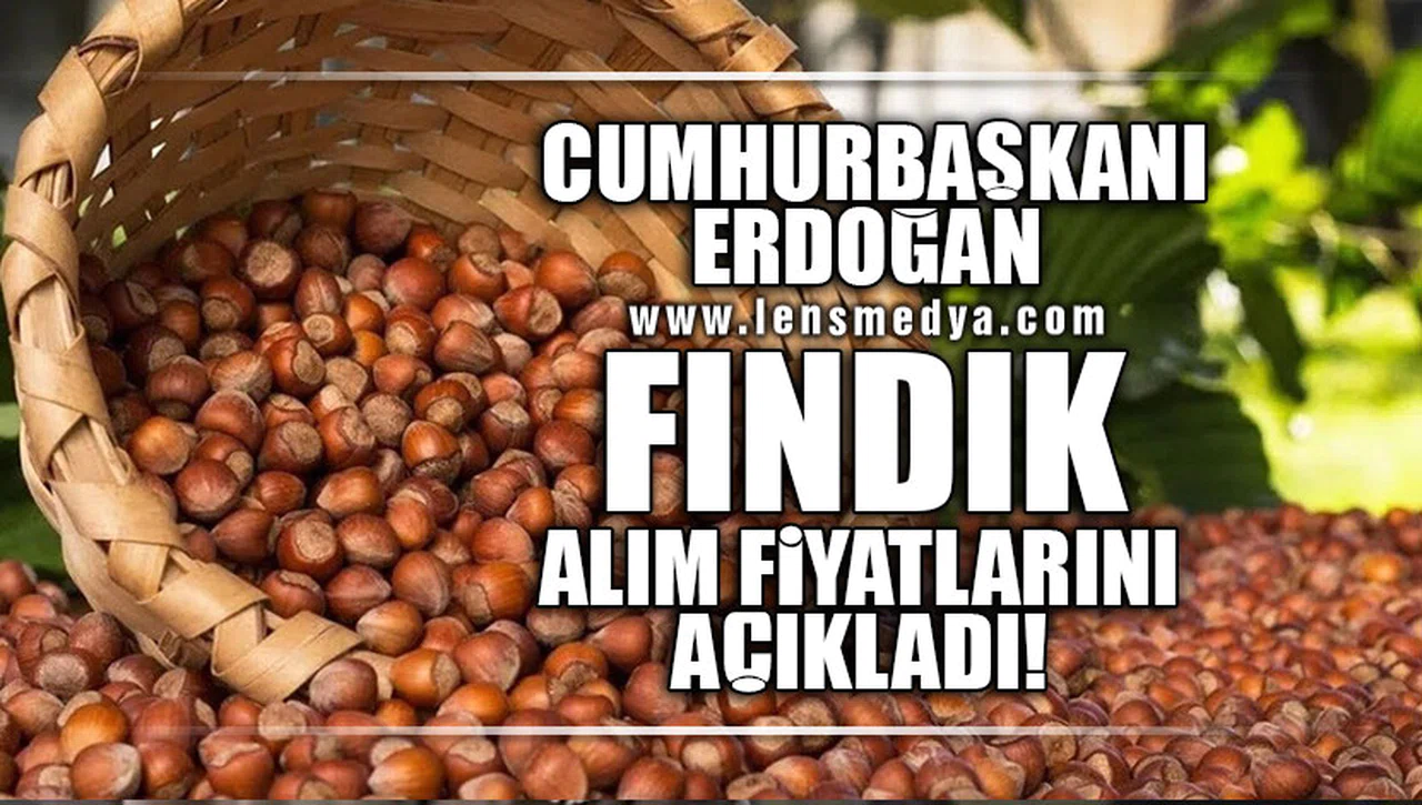 CUMHURBAŞKANI ERDOĞAN FINDIK ALIM FİYATLARINI AÇIKLADI!
