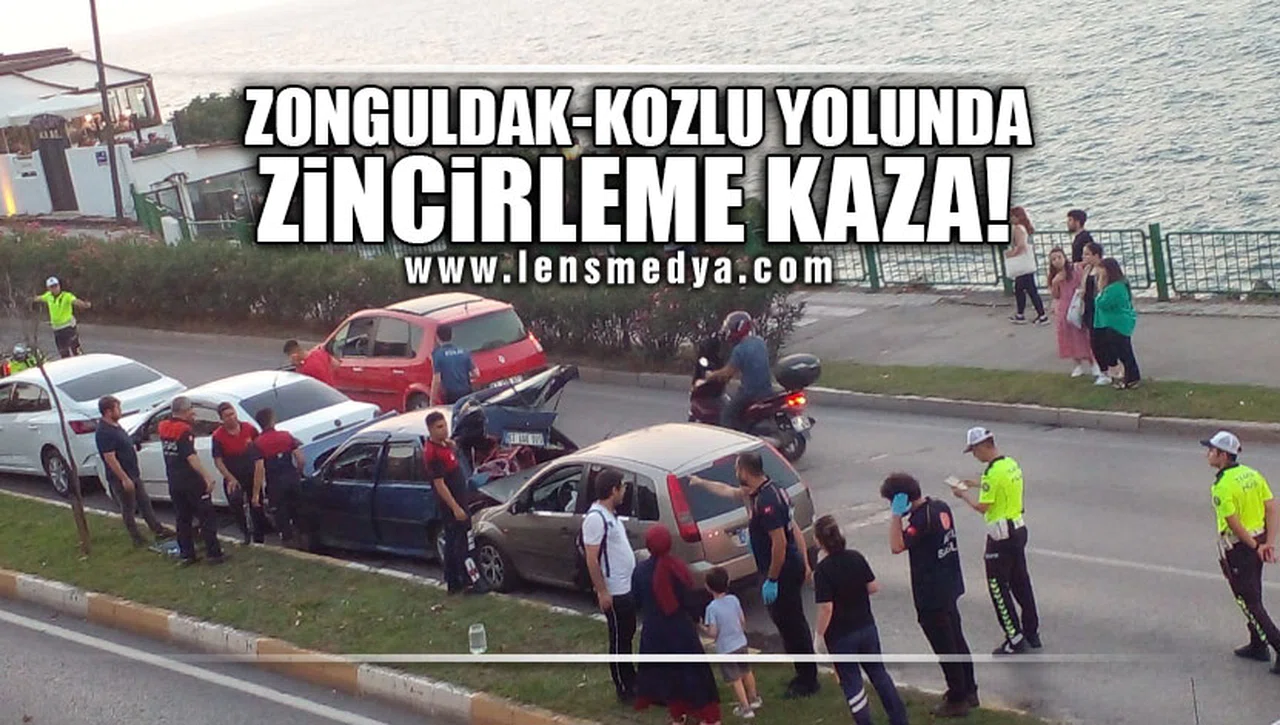 ZONGULDAK-KOZLU YOLUNDA ZİNCİRLEME KAZA!