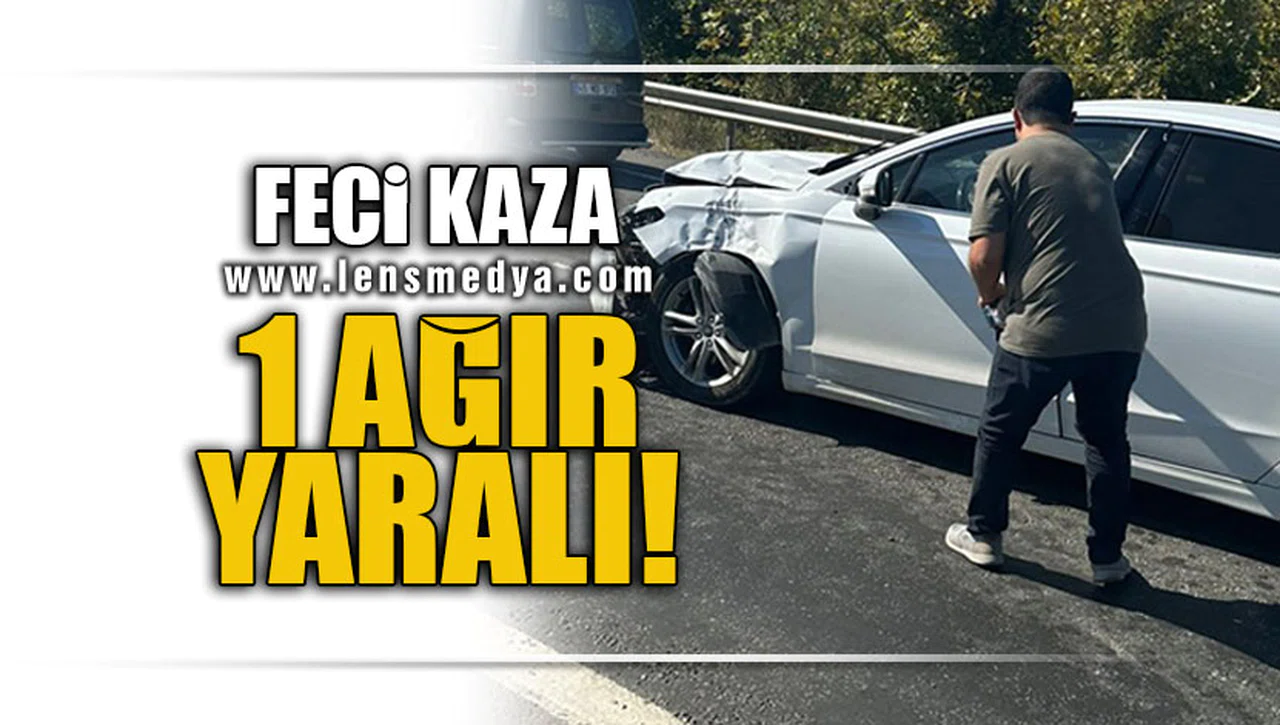 FECİ KAZA:1AĞIR YARALI!