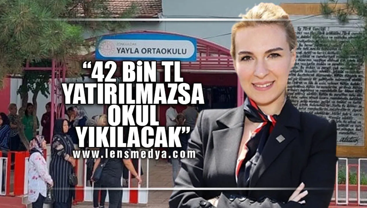 42 BİN TL YATIRILMAZSA OKUL YIKILACAK