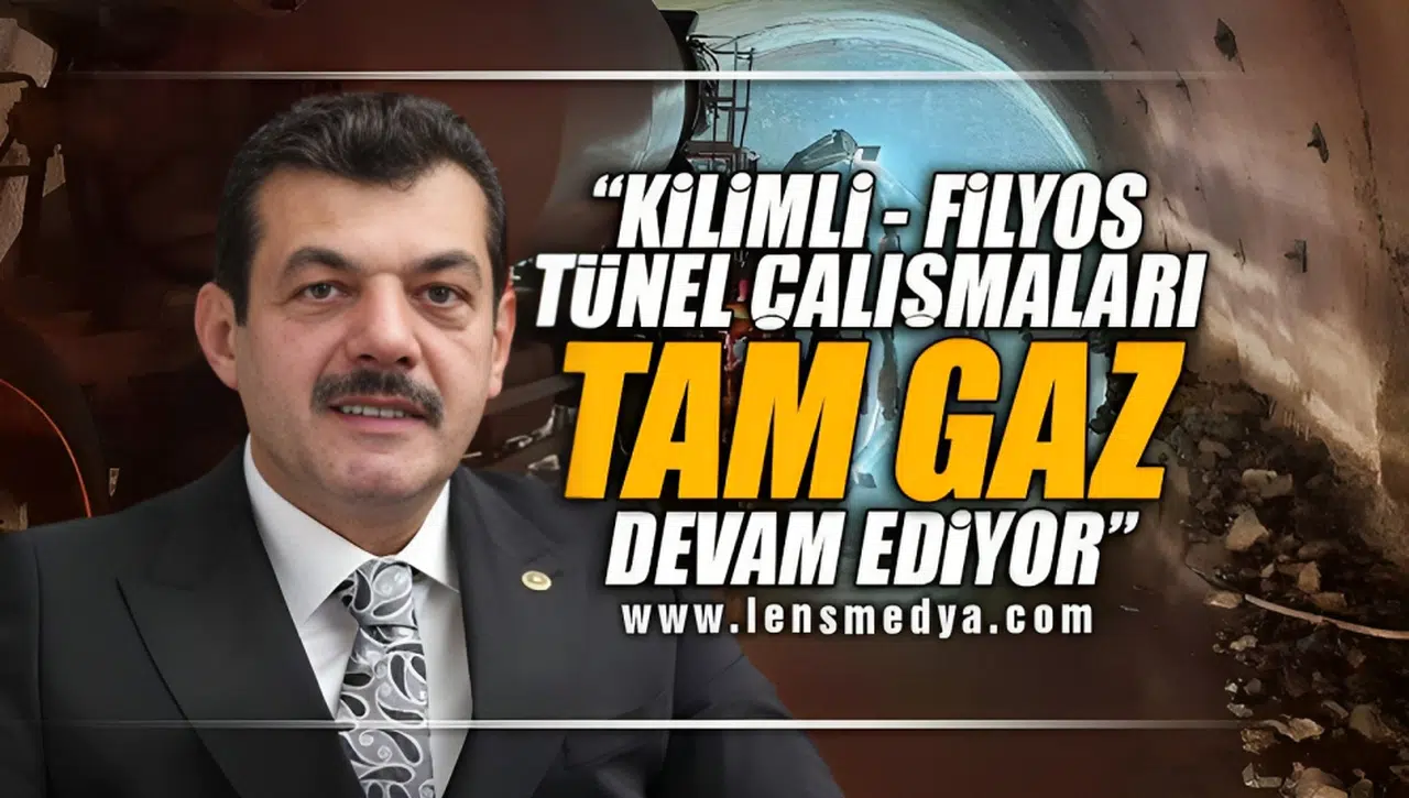 KİLİMLİ - MUSLU ARASINDAKİ TÜNEL ÇALIŞMALARI TAM GAZ DEVAM EDİYOR!