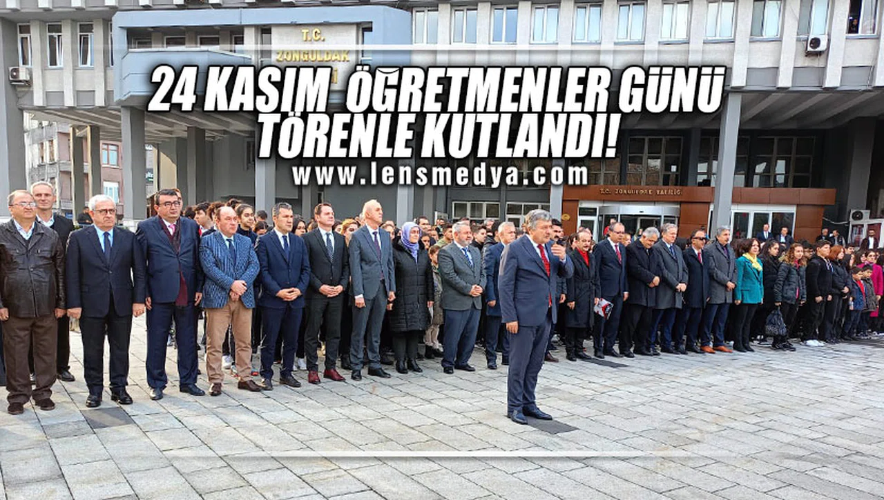 24 KASIM ÖĞRETMENLER GÜNÜ TÖRENLE KUTLANDI