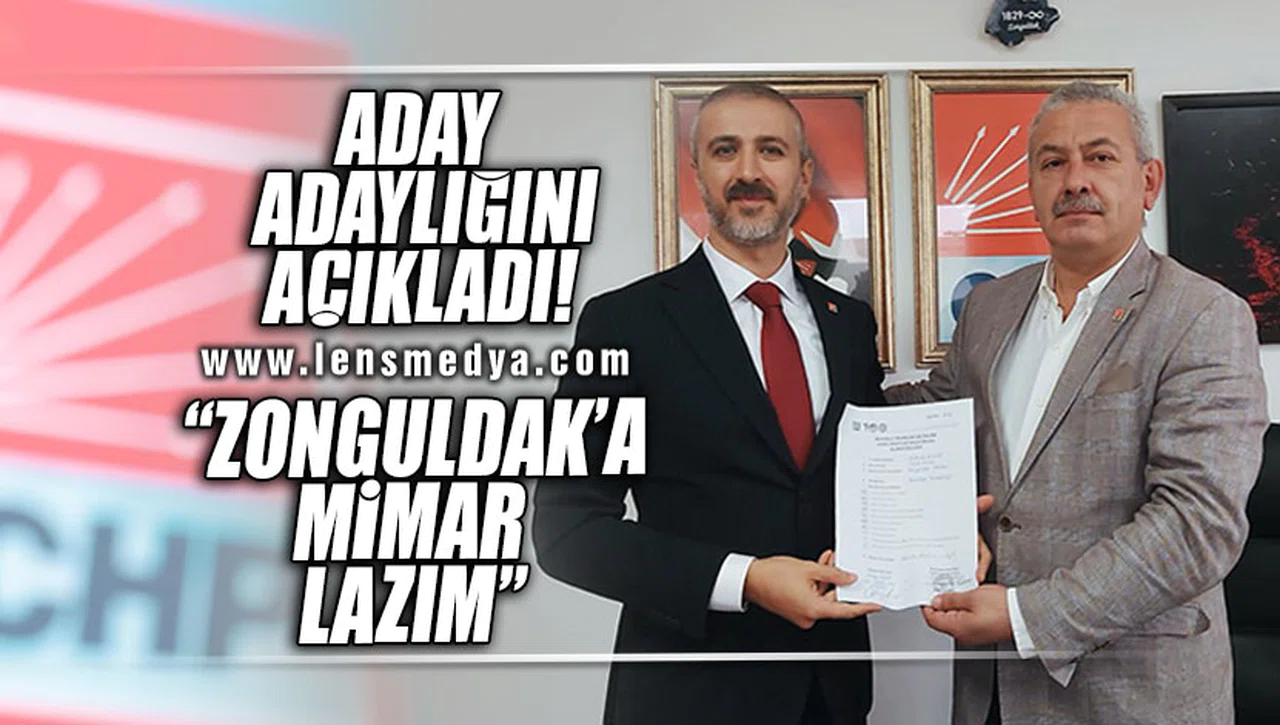 ADAY ADAYLIĞINI AÇIKLADI... "ZONGULDAK'A MİMAR LAZIM"