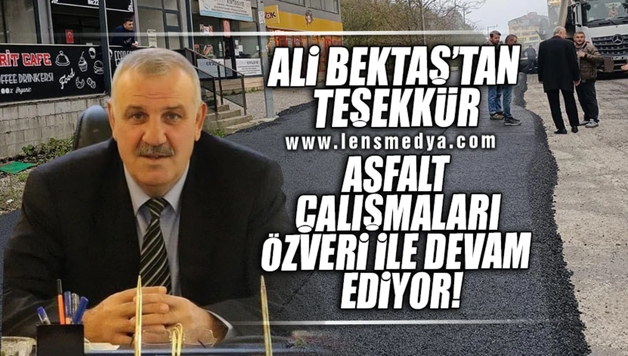 ALİ BEKTAŞ'TAN TEŞEKKÜR!