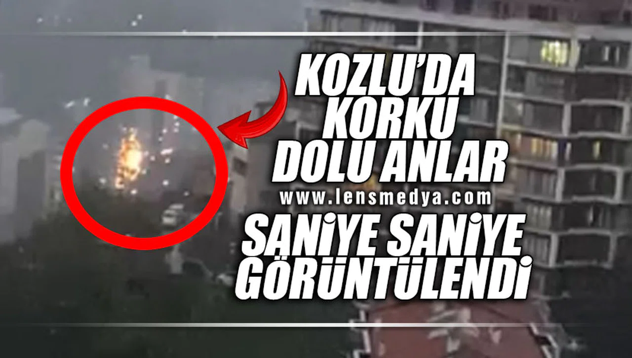 KOZLU'DA KORKU DOLU ANLAR... SANİYE SANİYE GÖRÜNTÜLENDİ!