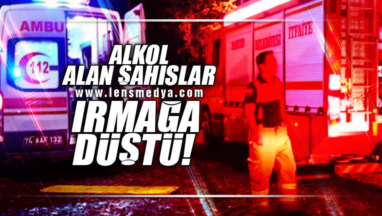 ALKOL ALAN ŞAHISLAR IRMAĞA DÜŞTÜ