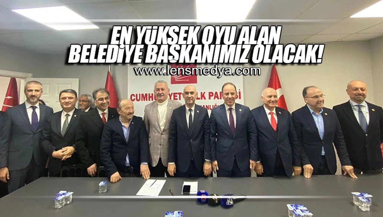 EN YÜKSEK OYU ALAN BELEDİYE BAŞKANIMIZ OLACAK!