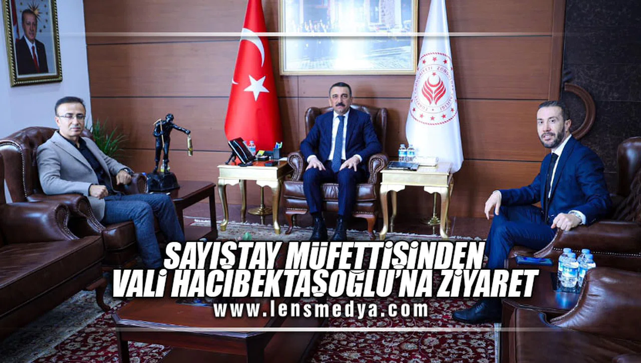 SAYIŞTAY MÜFETTİŞİNDEN VALİ HACI BEKTAŞOĞLU'NA ZİYARET!