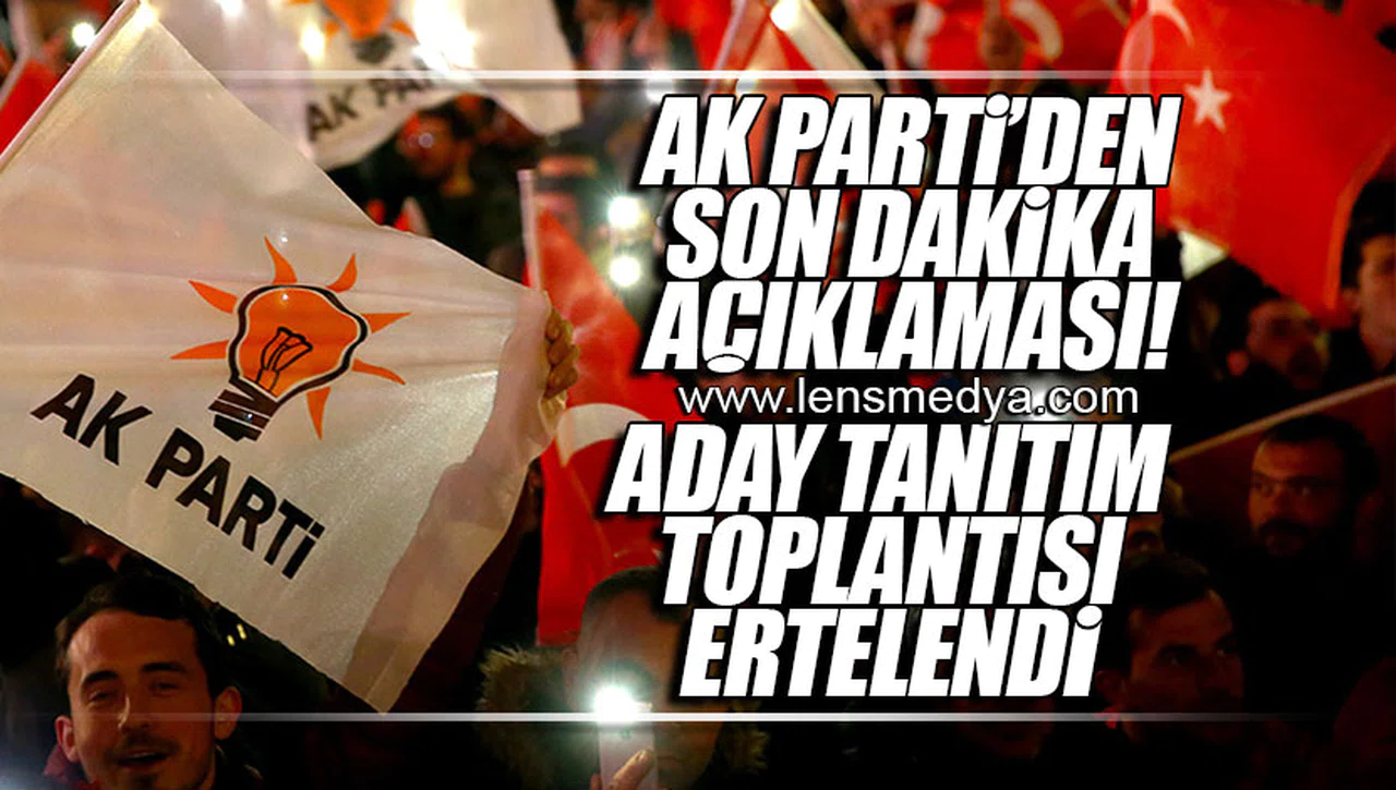 ADAY TANITIM TOPLANTISI ERTELENDİ!