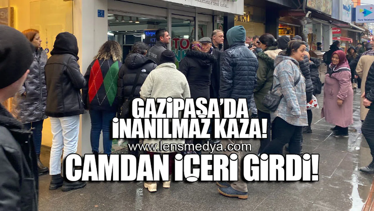 GAZİPAŞADA İNANILMAZ KAZA!