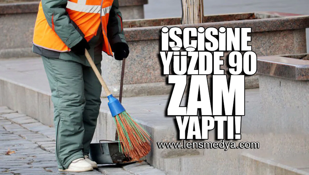 İŞÇİSİNE YÜZDE 90 ZAM YAPTI!